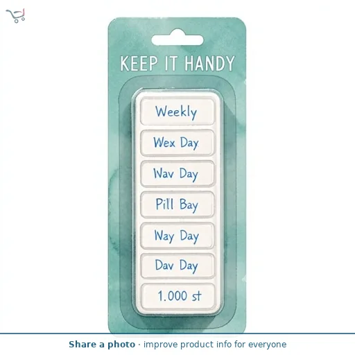Keep it Handy Weekly Pill Box