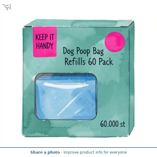 Keep It Handy Dog Poop Bag Refills 60 Pack