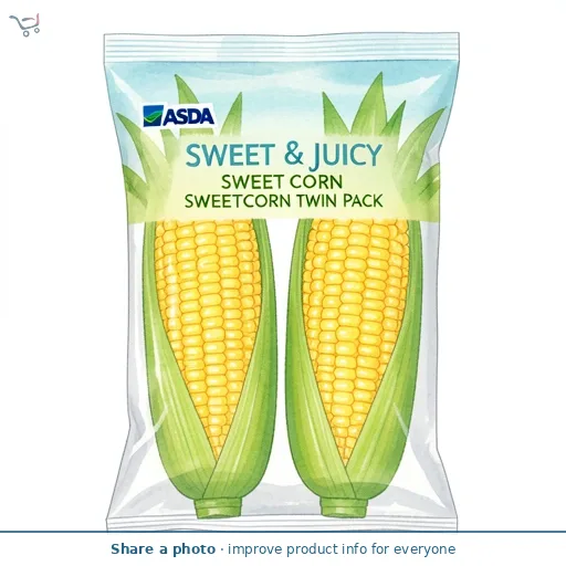 ASDA Sweet & Juicy Sweetcorn Twin Pack