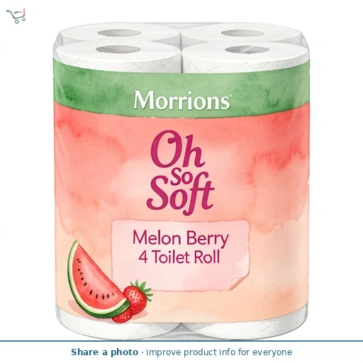 Morrisons Melon Berry 4 Toilet Roll