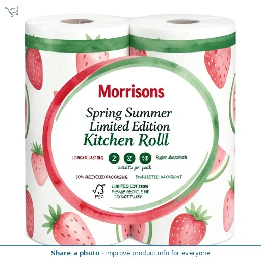 Morrisons Spring Summer Limited Edition Kitchen Roll