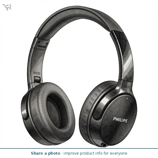 Philips TAH3209BK Bluetooth Overband Headphone Black