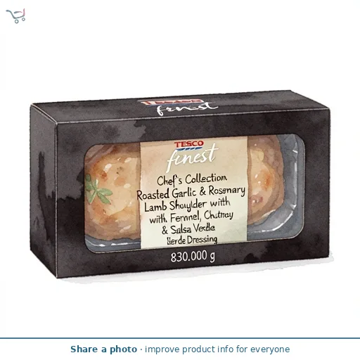 Tesco Finest Chef's Collection Roasted Garlic & Rosemary Lamb Shoulder 830g
