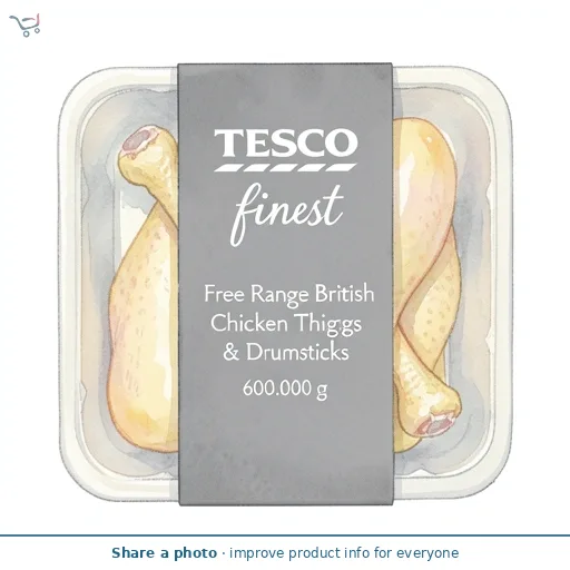 Tesco Finest Free Range British Chicken Thighs & Drumsticks 600g