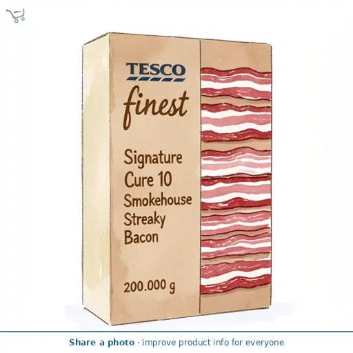 Tesco Finest Signature Cure 10 Smokehouse Streaky Bacon 200g
