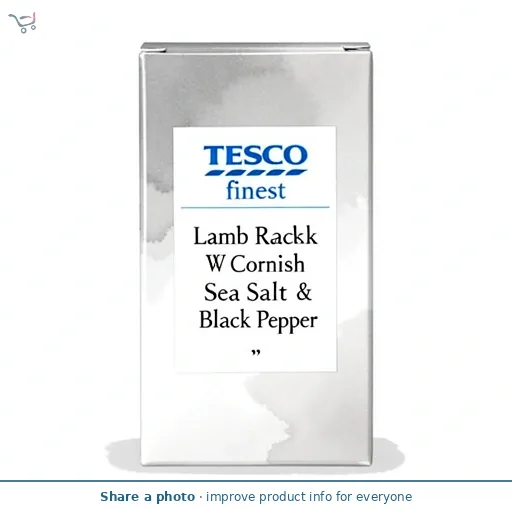 Tesco Finest Lamb Rack With Cornish Sea Salt & Black Pepper