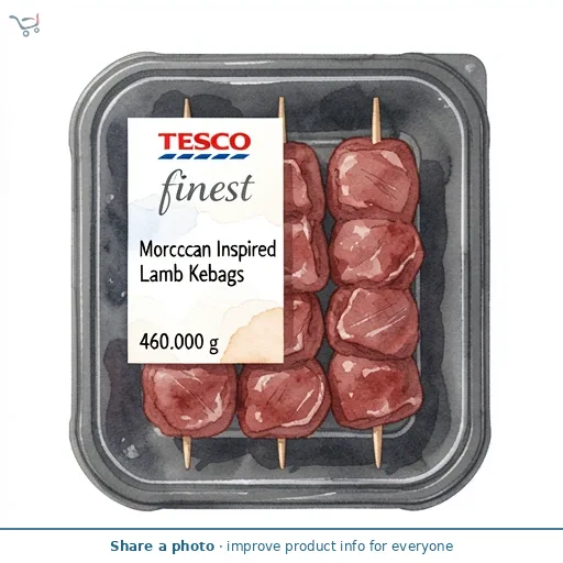 Tesco Finest Moroccan Inspired Lamb Kebabs 460G