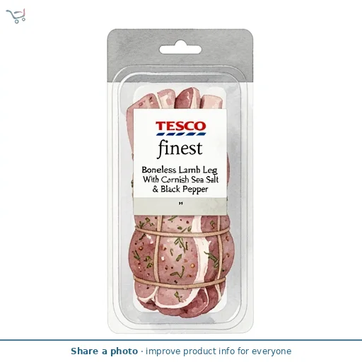 Tesco Finest Boneless Lamb Leg With Cornish Sea Salt & Black Pepper