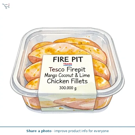 Tesco Firepit Mango Coconut & Lime Chicken Fillets 300G