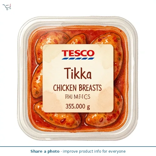Tesco Tikka Chicken Breasts 355g