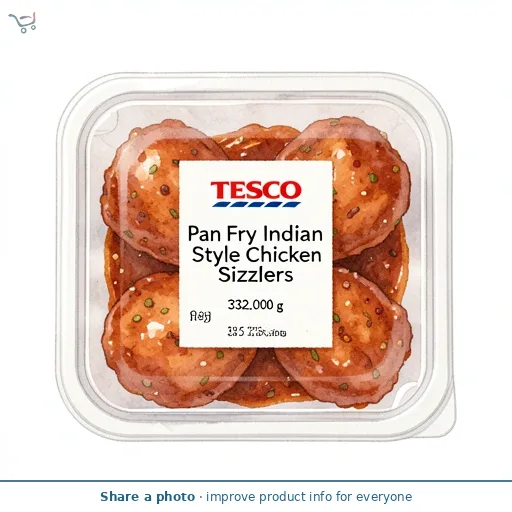 Tesco Pan Fry Indian Style Chicken Sizzlers 332g
