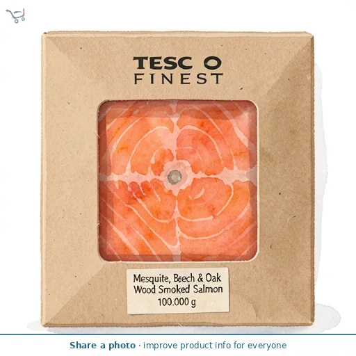 Tesco Finest Mesquite, Beech & Oak Wood Smoked Salmon 100g
