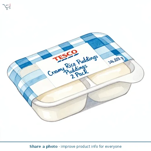 Tesco Creamy Rice Puddings 2 Pack 346g