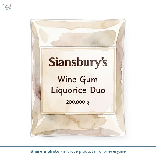 Sainsbury's Wine Gum Liquorice Duo 200g