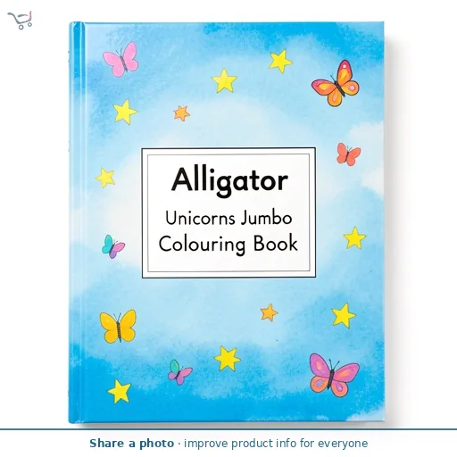 Alligator Unicorns Jumbo Colouring Book