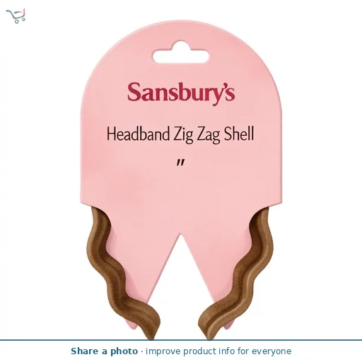 Sainsbury's Headband Zig Zag Shell