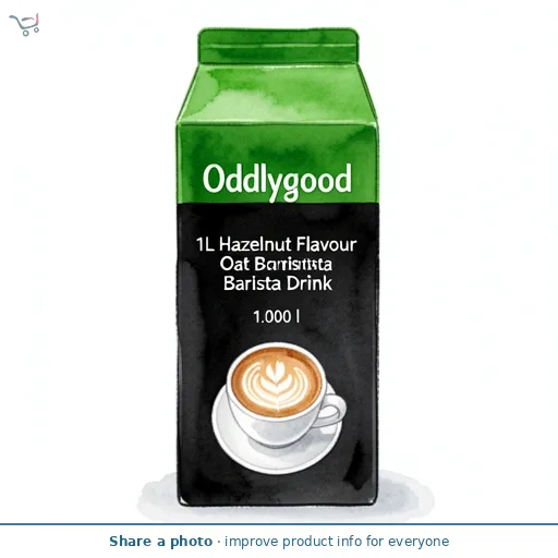 Oddlygood 1L Hazelnut Flavour Oat Barista Drink