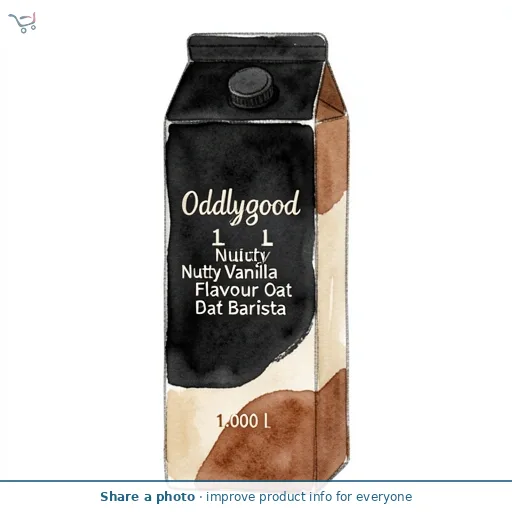 Oddlygood 1L Nutty Vanilla Flavour Oat Barista