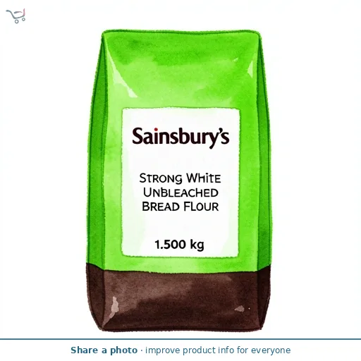 Sainsbury's Strong White Unbleached Bread Flour 1.5kg