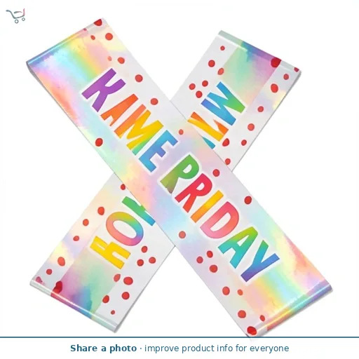 Sainsbury's Home  Rainbow Birthday Foil Banner