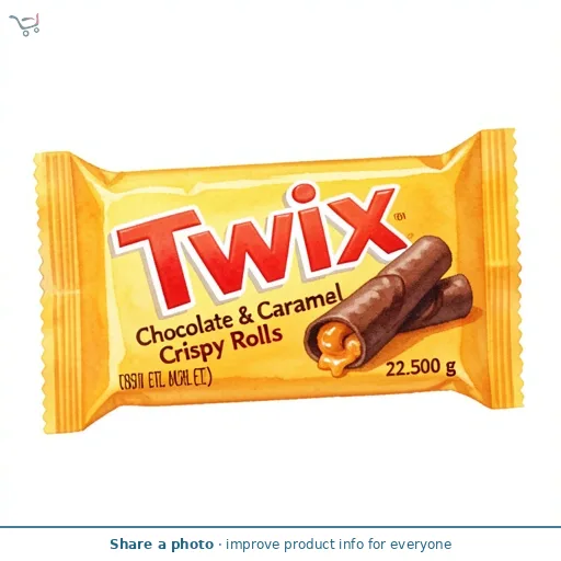 Twix Chocolate & Caramel Crispy Rolls 22.5g