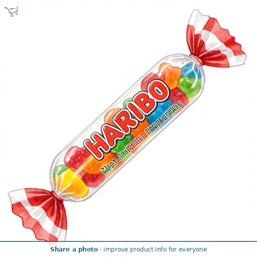 Haribo Mega Roulette Jelly Fruit Sweets Fun Size Pack 45g