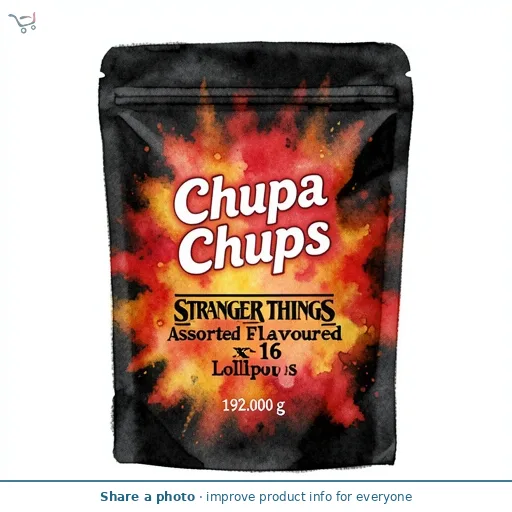 Chupa Chups Netflix Stranger Things Assorted Flavoured Lollipops x16 192g