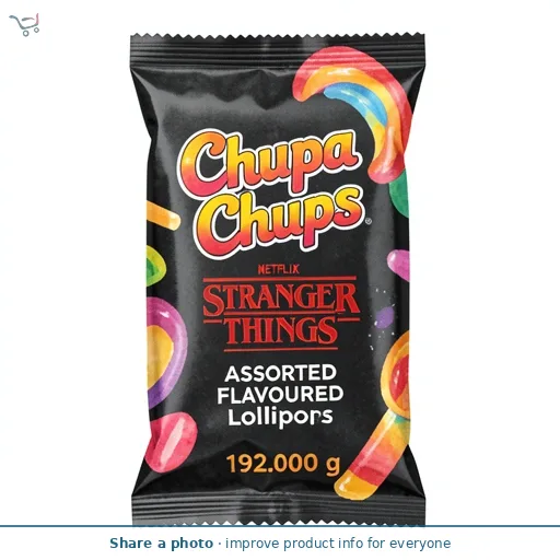 Chupa Chups Netflix Stranger Things Assorted Flavoured Lollipops x16 192g