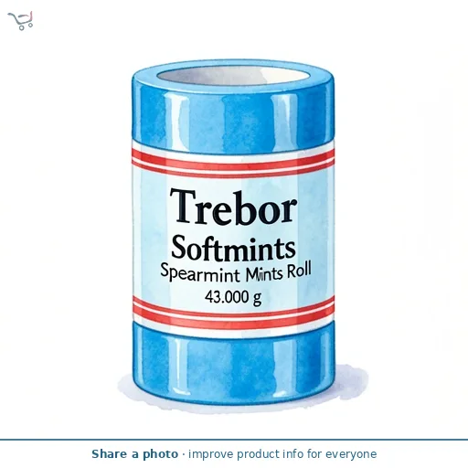 Trebor Softmints Spearmint Mints Roll 43g