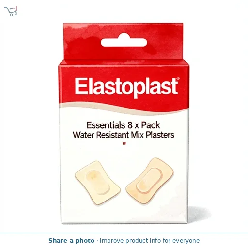 Elastoplast Essentials 8 x Pack Water Resistant Mix Plasters
