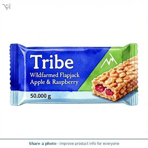Tribe Wildfarmed Flapjack Apple & Raspberry 50g