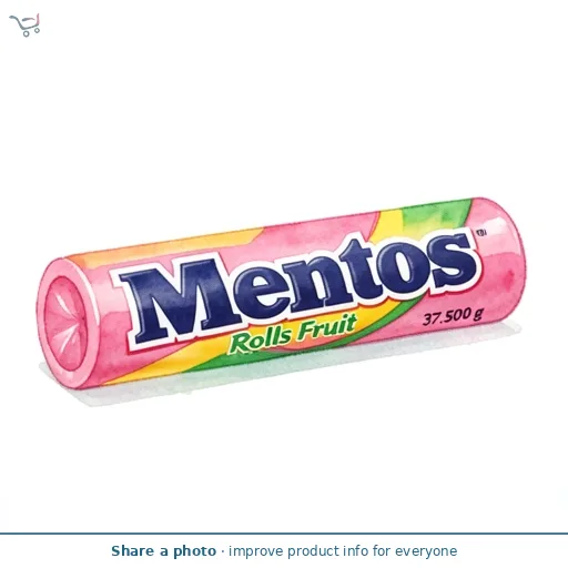 Mentos Rolls Fruit 37.5g