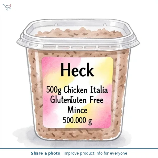 Heck 500g Chicken Italia Gluten Free Mince