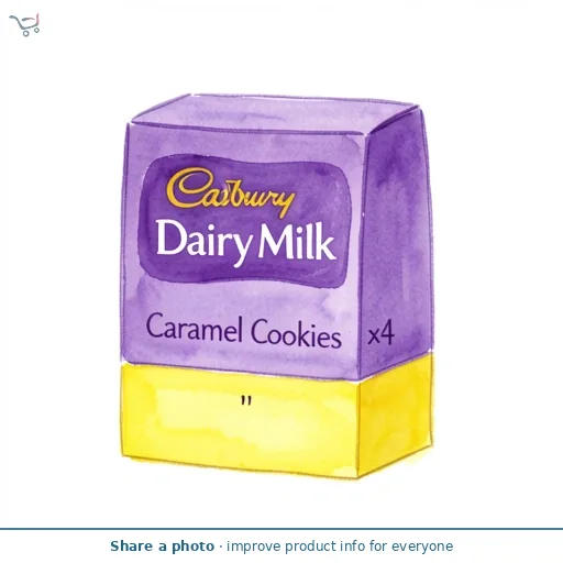 Cadbury Dairy Milk Caramel Cookies x4