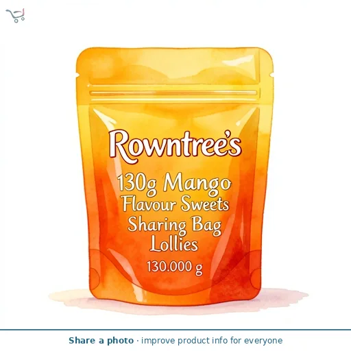 Rowntree's 130g Mango Flavour Sweets Sharing Bag Lollies