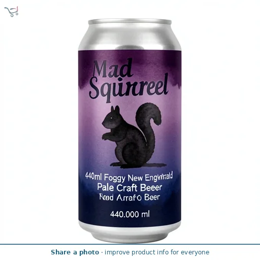 Mad Squirrel 440ml Foggy New England Pale Craft Beer