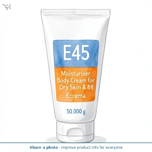 E45 Moisturiser Body Cream for Dry Skin & Eczema 50g