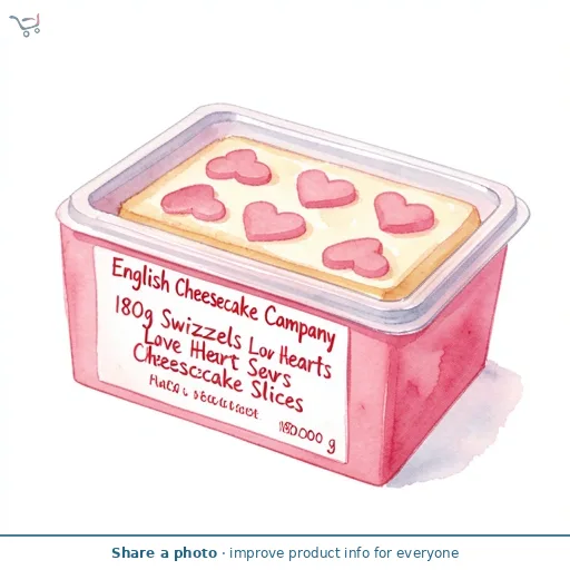 English Cheesecake Company 180g Swizzels Love Hearts Cheesecake Slices