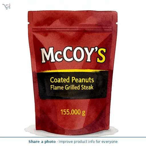McCoy's Coated Peanuts Flame Grilled Steak 155g