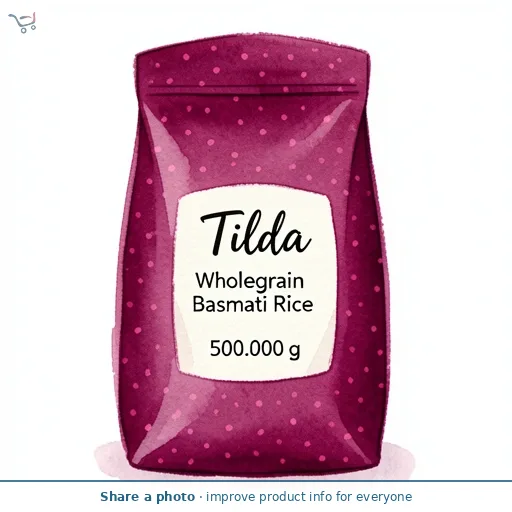 Tilda Wholegrain Basmati Rice 500g
