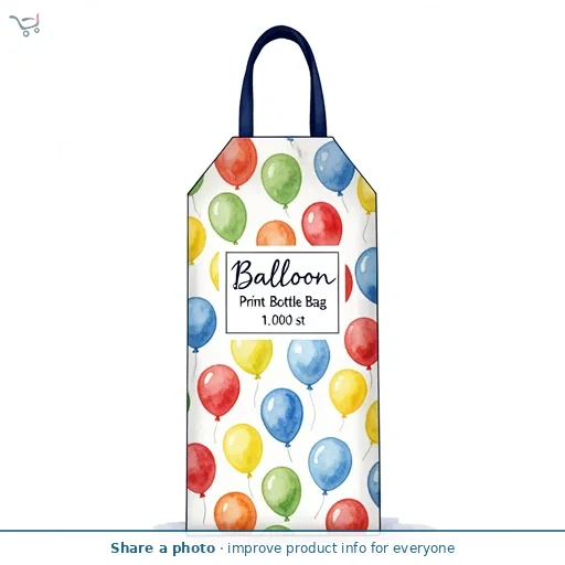 Balloon Print Bottle Bag