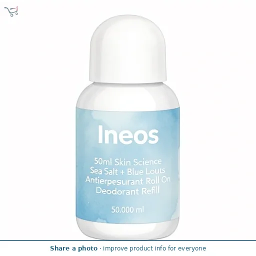 Ineos 50ml Skin Science Sea Salt + Blue Lotus Antiperspirant Roll On Deodorant Refill