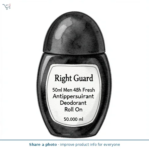 Right Guard 50ml Men 48h Fresh Antiperspirant Deodorant Roll On