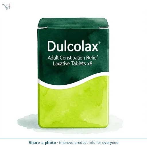 Dulcolax Adult Constipation Relief Laxative Tablets x8