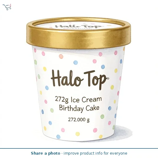 Halo Top 272g Ice Cream Birthday Cake
