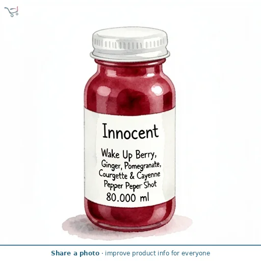 Innocent Wake Up Berry, Ginger, Pomegranate, Courgette & Cayenne Pepper Shot 80ml