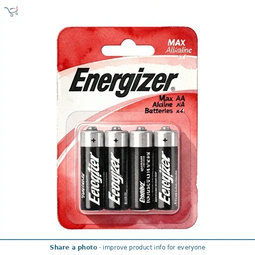 Energizer Max AA Alkaline Batteries x4