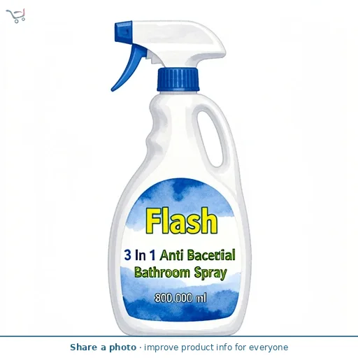 Flash 3 In 1 Anti Bacterial Bathroom Spray    800ml
