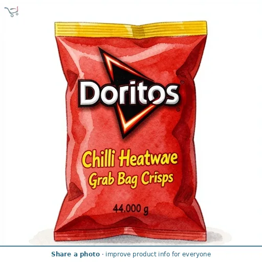 Doritos Chilli Heatwave Grab Bag Crisps 44g