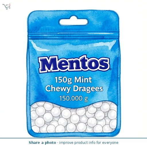 Mentos 150g Mint Chewy Dragees